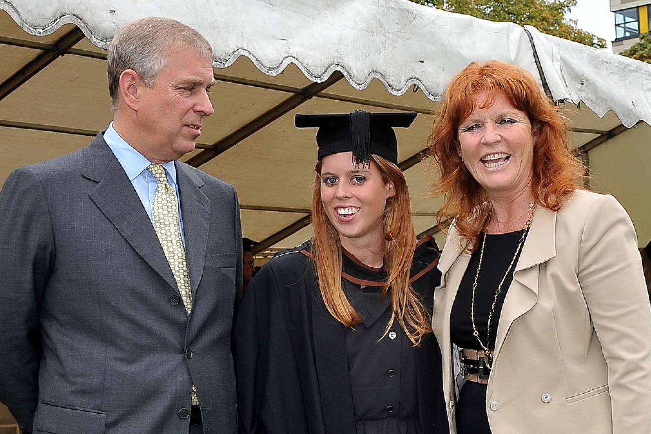 Sarah Ferguson (right), remains close to ex-husband Prince Andrew (left) and the pair is often seen with their princess children. 