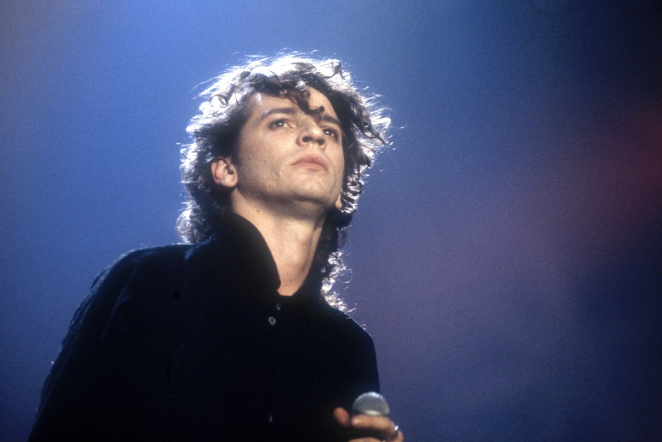 Michael Hutchence performed live on stage with INXS during the Live Aid 'Oz For Africa' event in 1985.