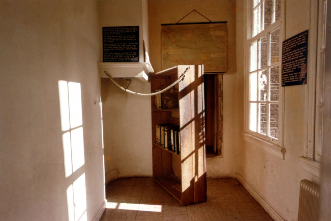 Inside Anne Frank's hiding place. 
