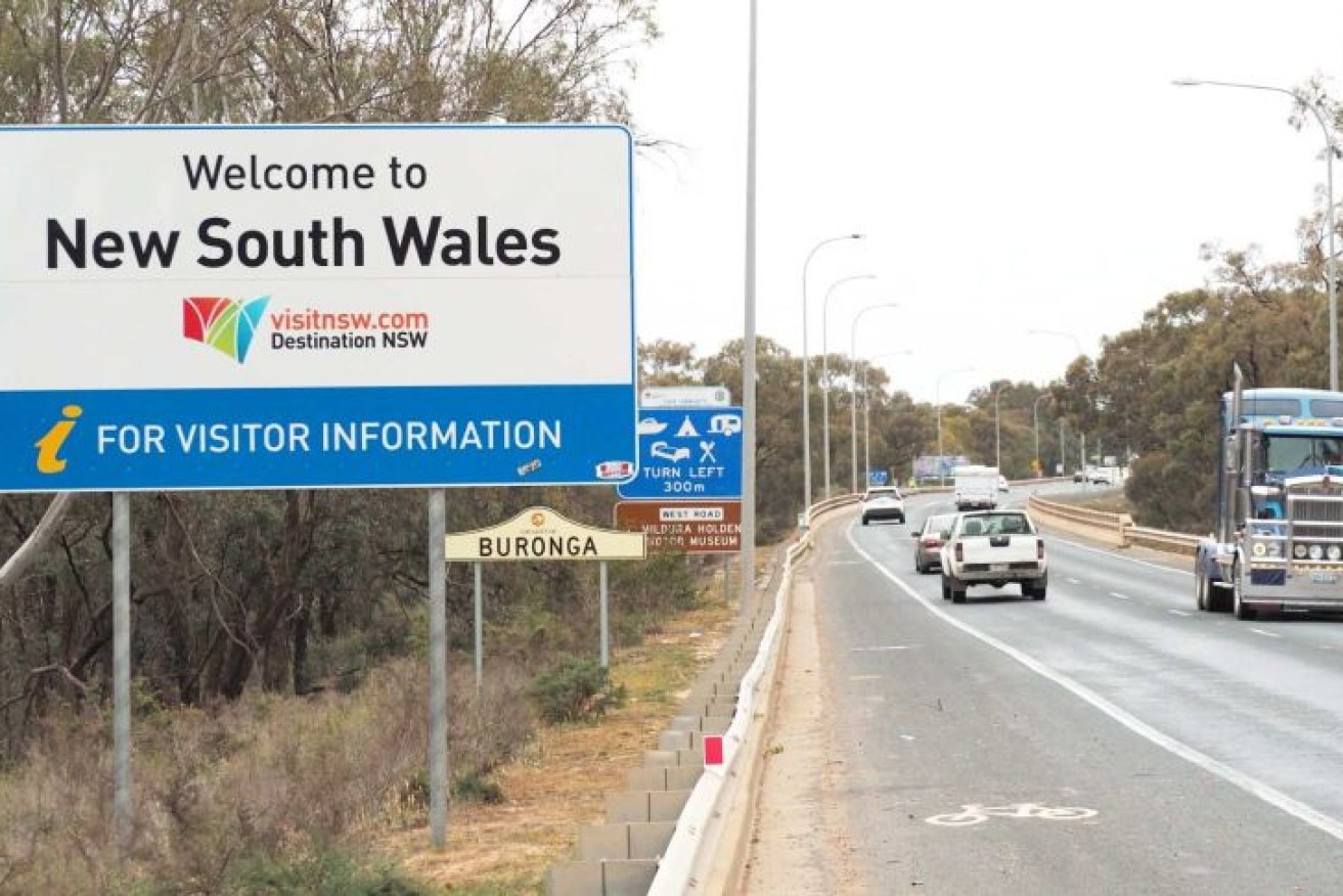 The Victorian/NSW border. Photo: ABC News