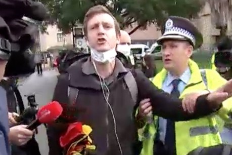 Protesters, organiser detained at BLM march
