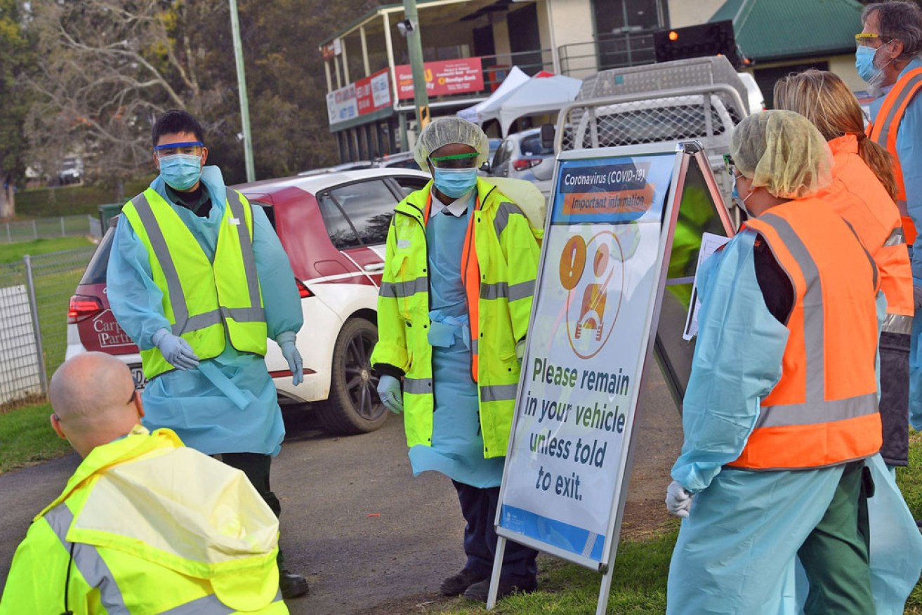 NSW virus infections spiked on Thursday, while Victoria's have fallen again.