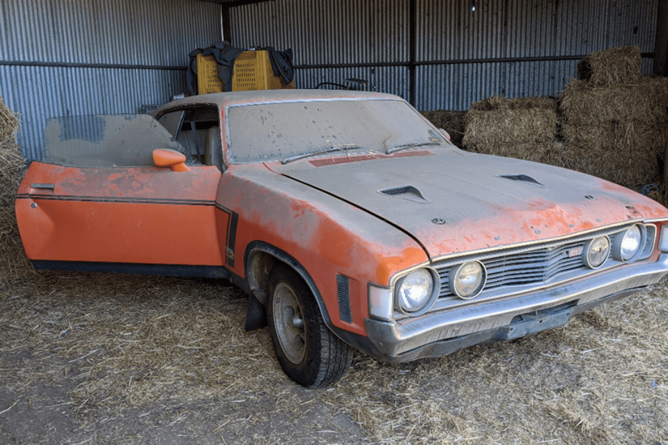 Rescued from its chicken coop, the XA Falcon is up for auction.