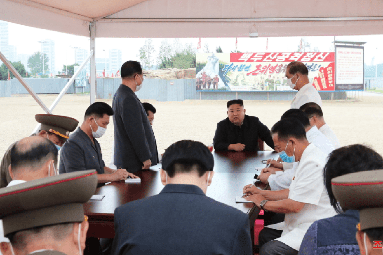 Like President Trump, Kim Jong-un spurns wearing a mask as he directs North Korea's COVID-19 defence.