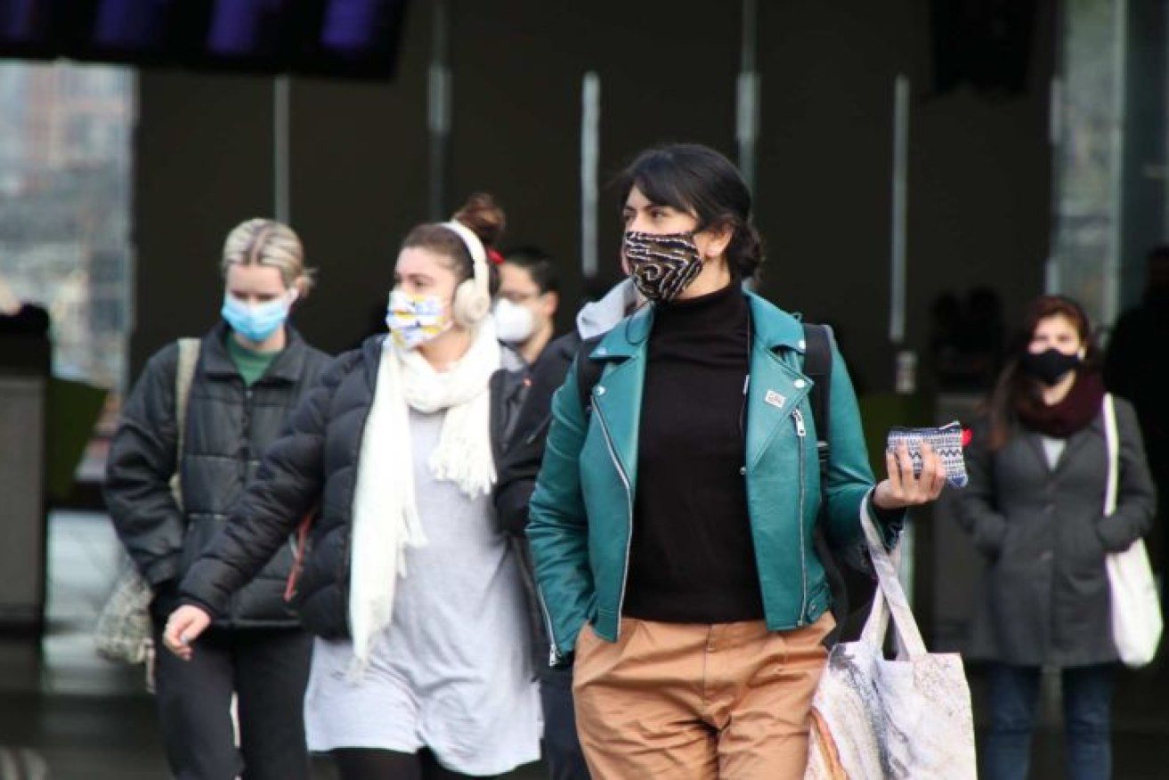 Face coverings have been mandatory in Melbourne since July 23.