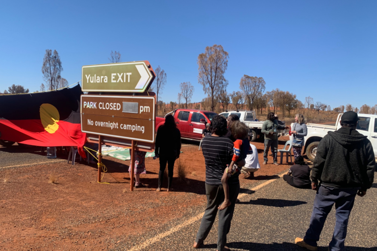 NT Police are at the blockade and have been contacted for comment.