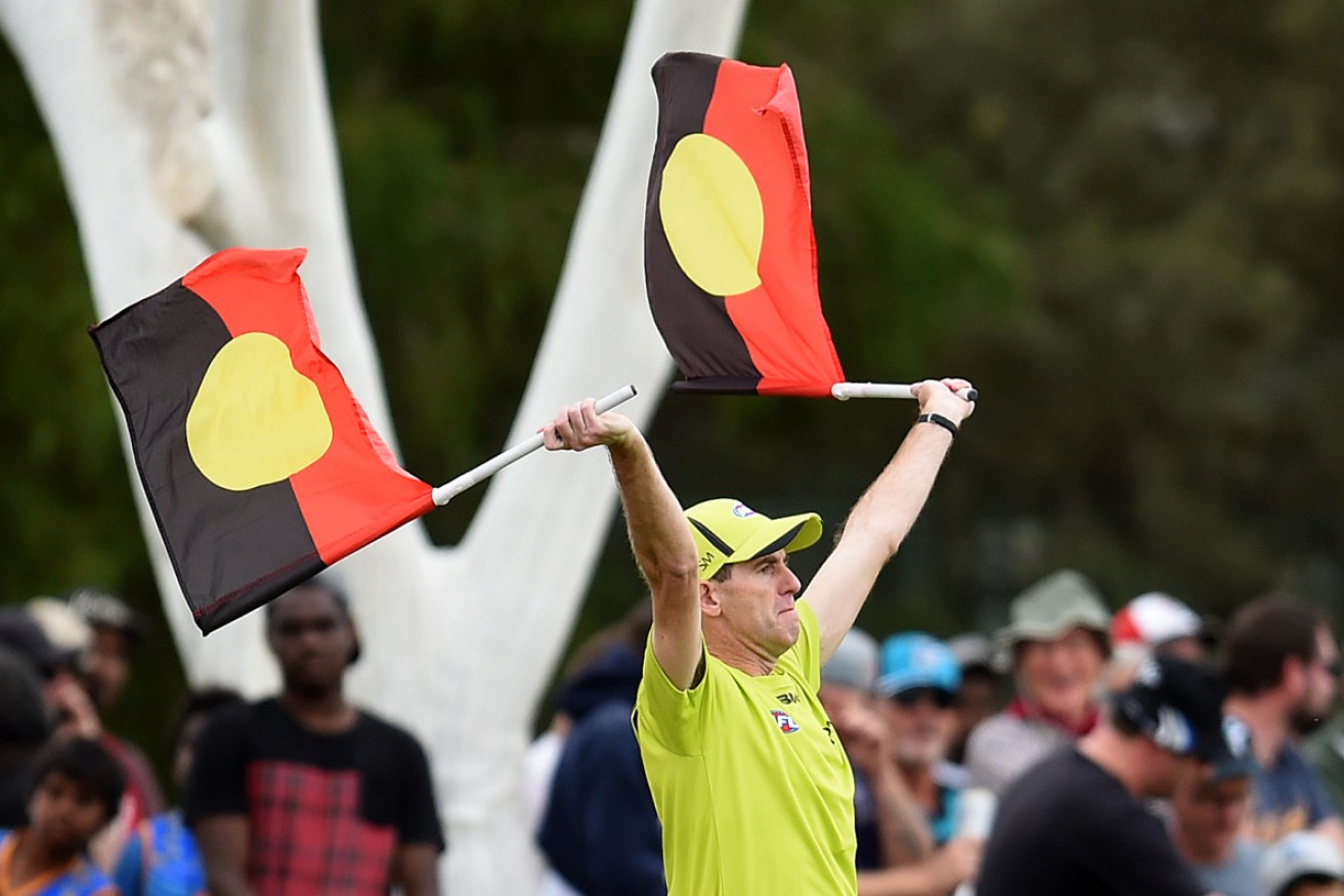 The flag has been a prominent feature at Indigenous rounds.