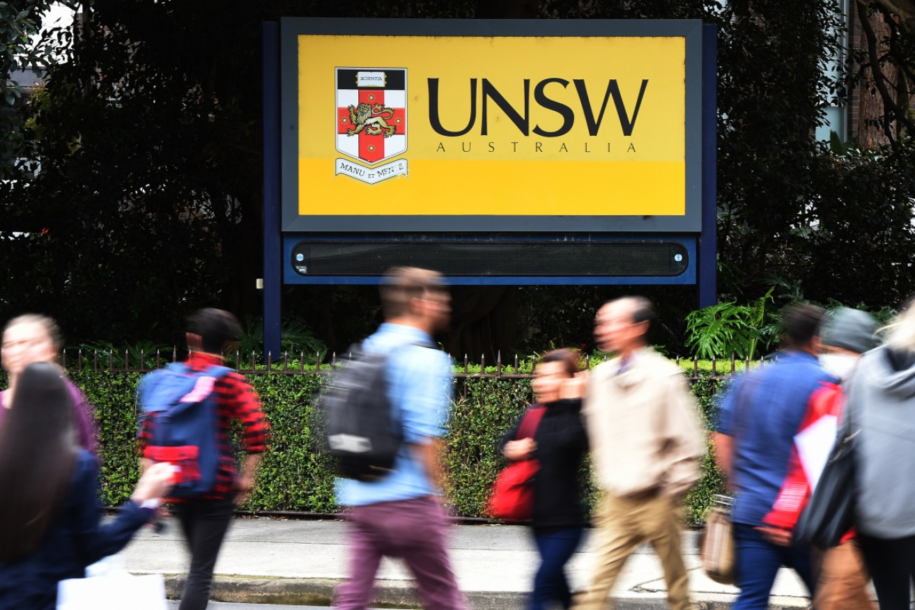 UNSW has apologised for deleting tweets.