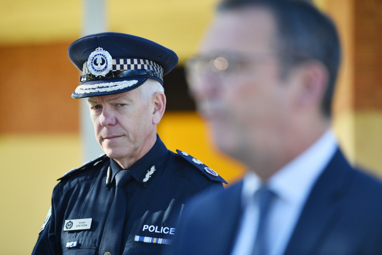 SA Police Commissioner Grant Stevens says there is no date set for opening to Victorians. 