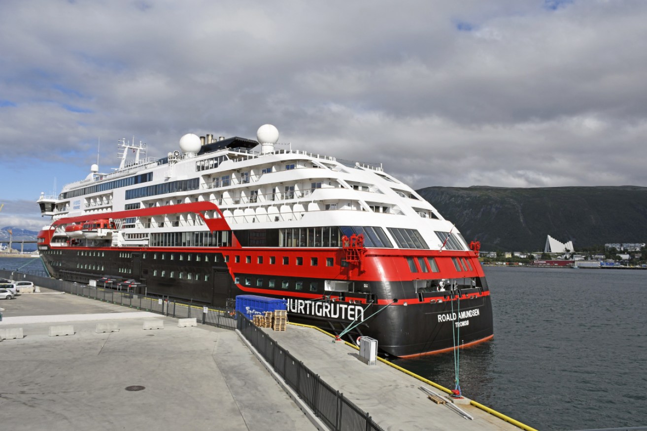 At least 33 crew have tested positive to coronavirus on board expedition ship MS Roald Amundsen docked at Tromso in Norway on Sunday.