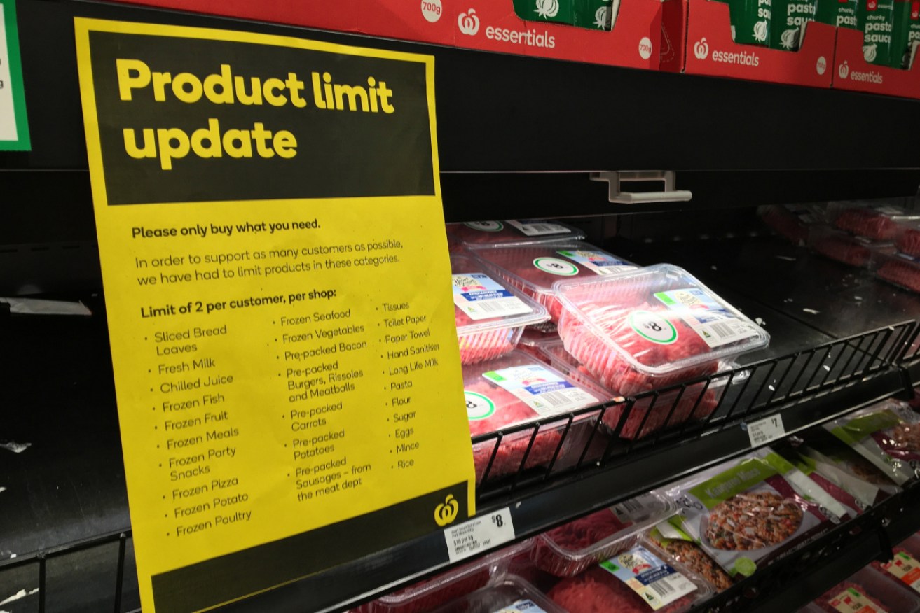 There have already been shortages of meat in Victorian supermarkets ahead of the shutdowns.