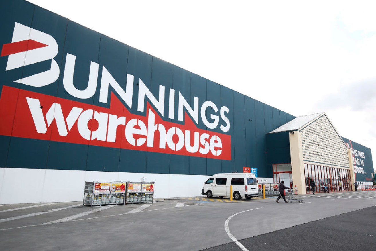 Bunnings posted sales of more than $10.2 billion in the first six months of the financial year.