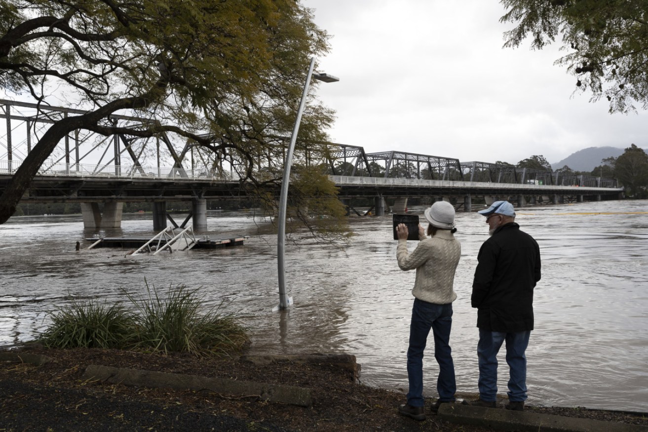 Flood warnings have been issued for towns along the Shoalhaven River in Nowra on Monday.