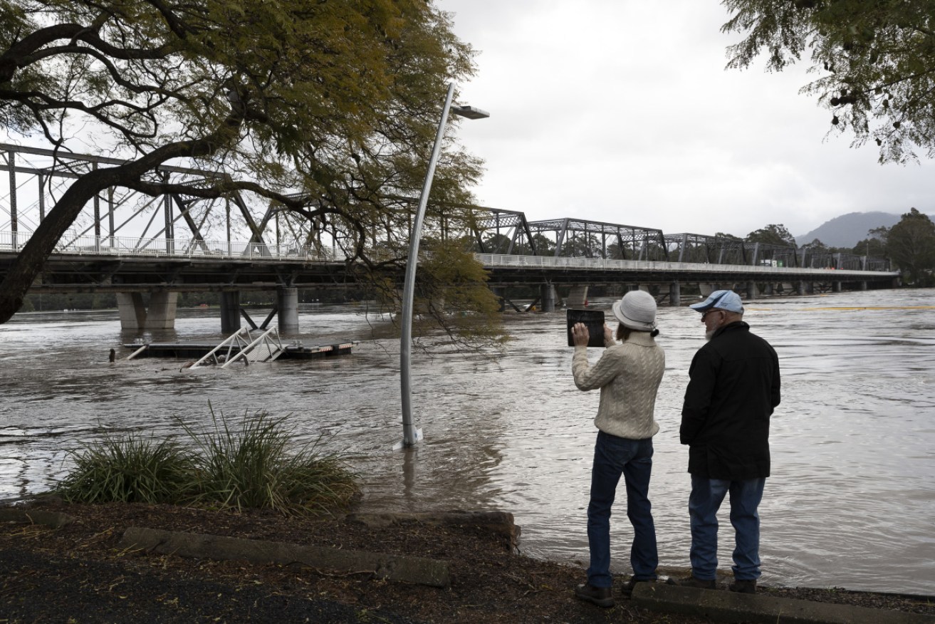 Flood warnings have been issued for towns along the Shoalhaven River in Nowra on Monday.
