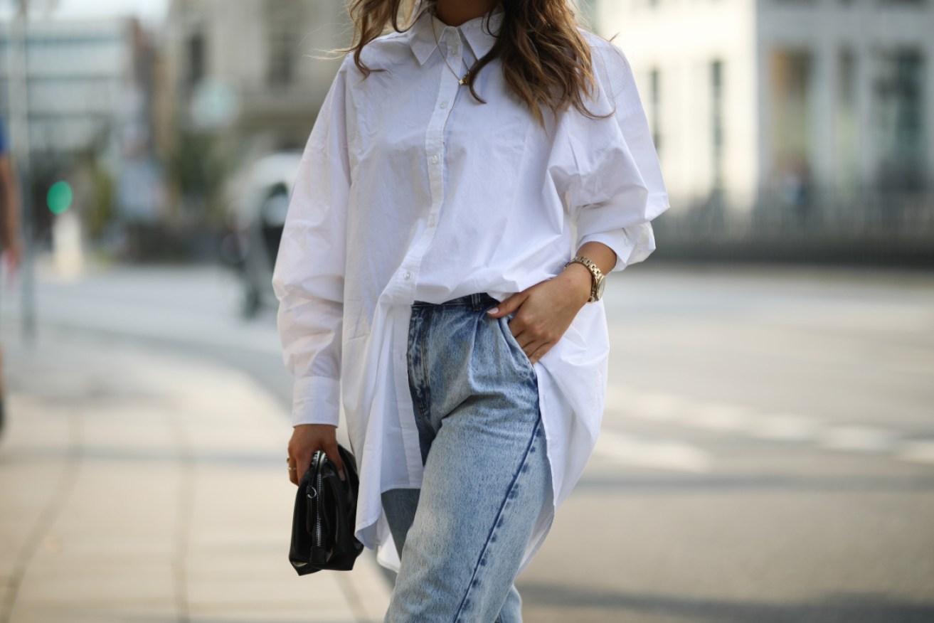 Practical wardrobe staples, like a white cotton shirt and jeans, will outlast the latest fashion trends. 