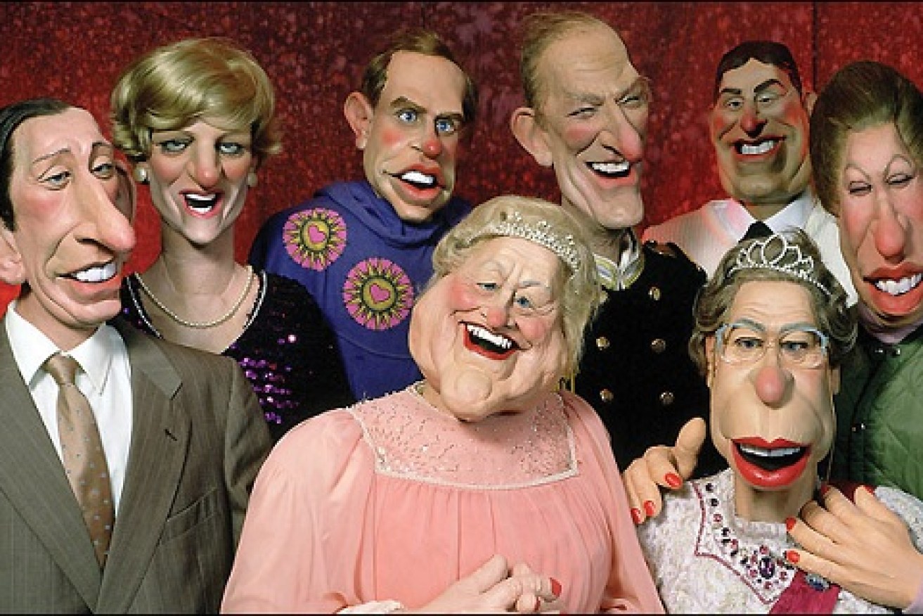 The royal family were frequently parodied on the satirical show Spitting Image 