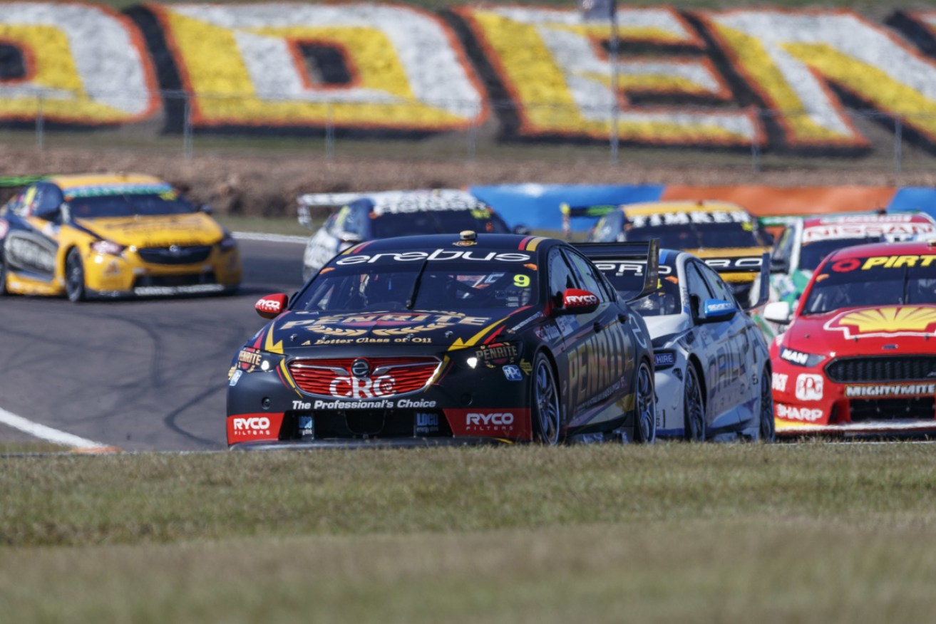 Supercars action, such as David Reynolds leading in 2018, returns to Darwin on August 22-23. 