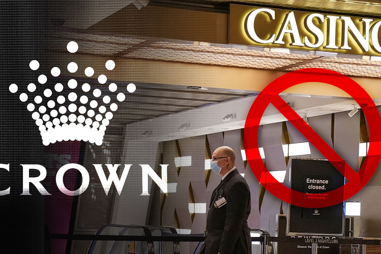 Crown's profits crashed 80 per cent as a result of the pandemic.