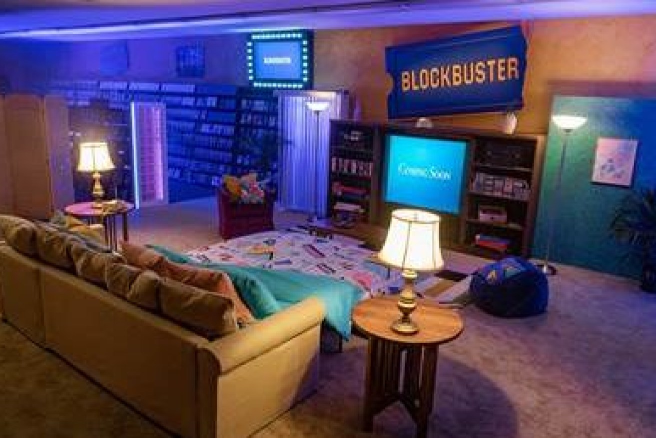 Inside the last Blockbuster store on Earth.