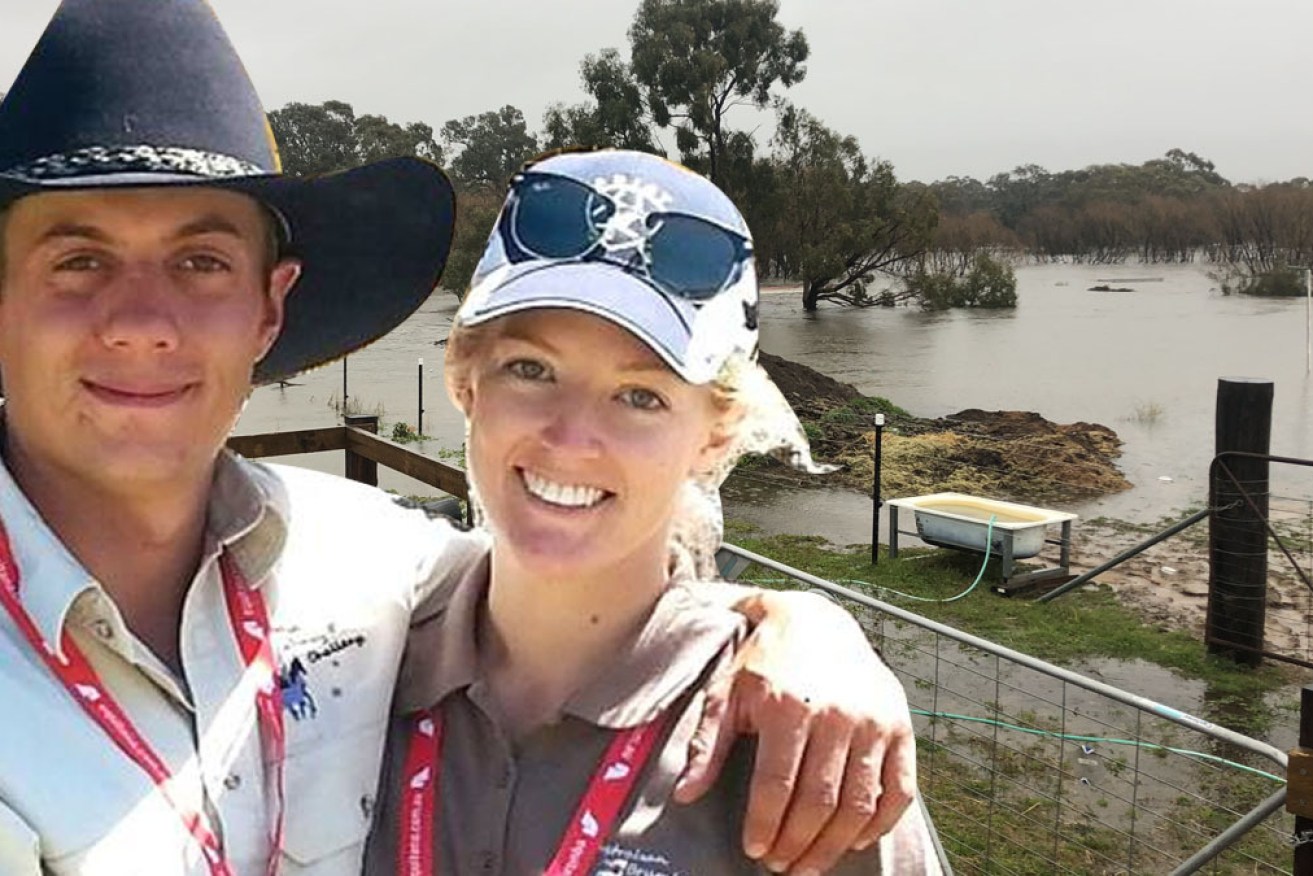 Mick Mason and partner Kristen Abicair.