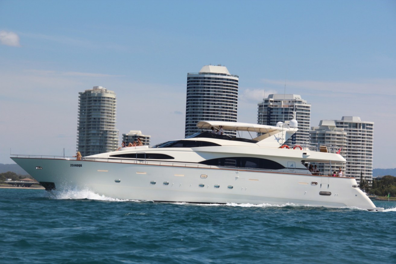 The Lady Pamela yacht.