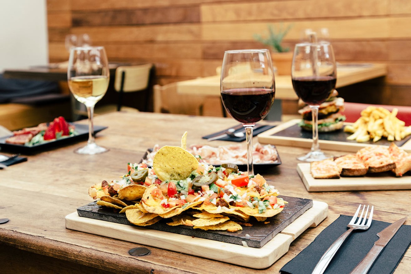 Mexican dishes like nachos makes for a great meal to enjoy with good wine.