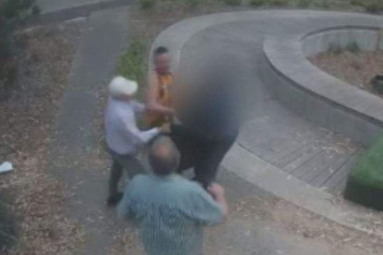 CCTV footage showed the attempted kidnapping outside the Preston library.