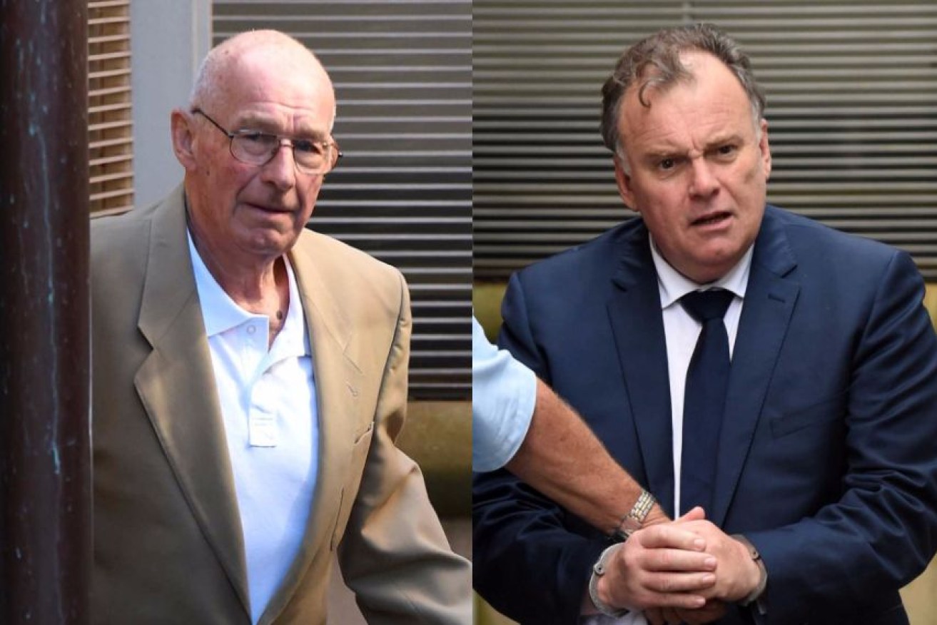 Convicted murderers Roger Rogerson (left), and Glen McNamara (right), are appealing their life sentences.