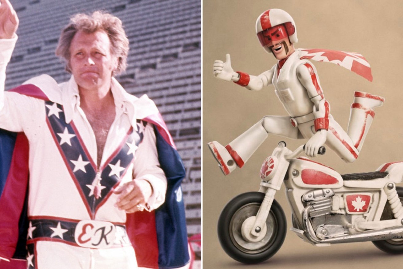 Evel Knievel's family are suing Disney over Toy Story 4's Duke Caboom. 