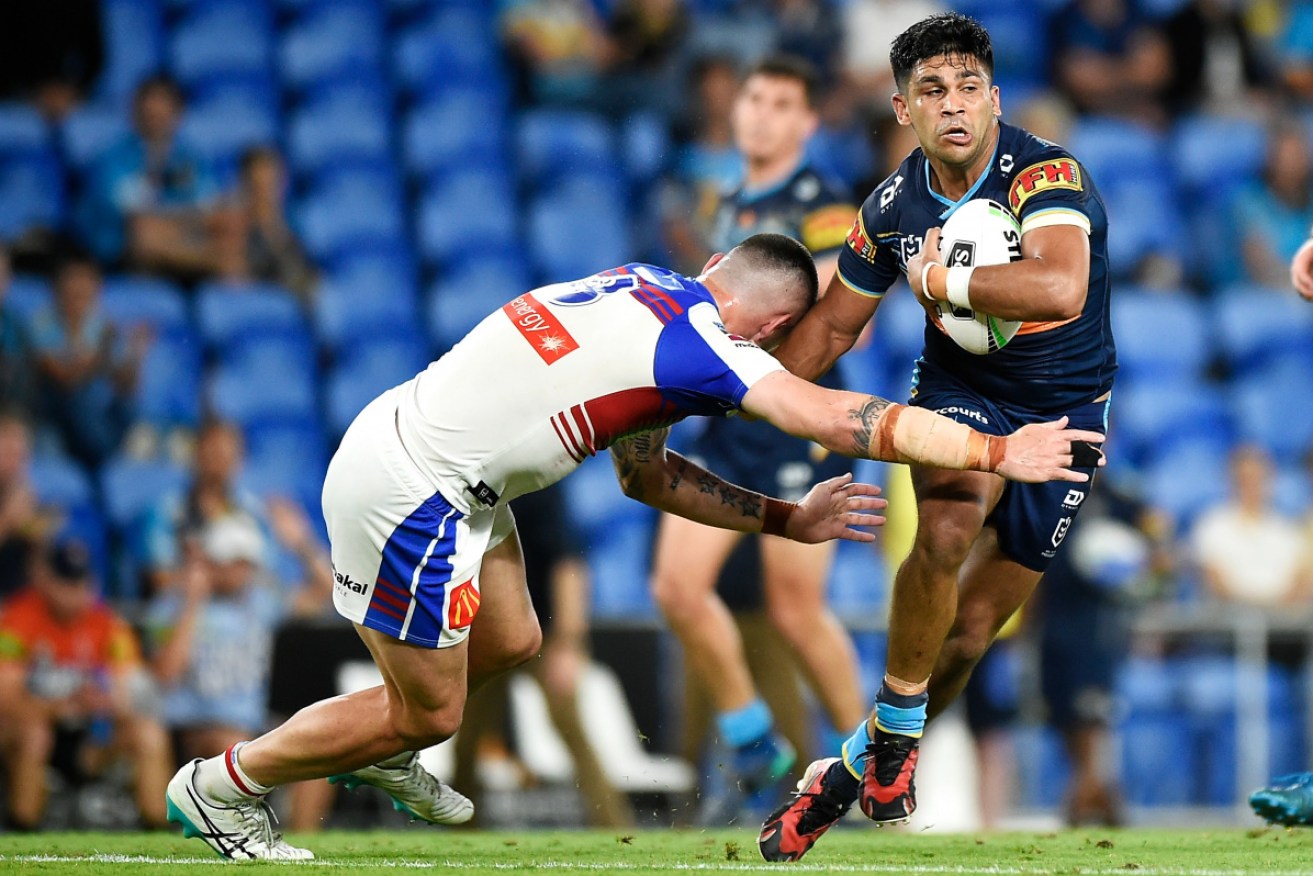 Titans lock Tyrone Peachey was allegedly racially abused on-field.
