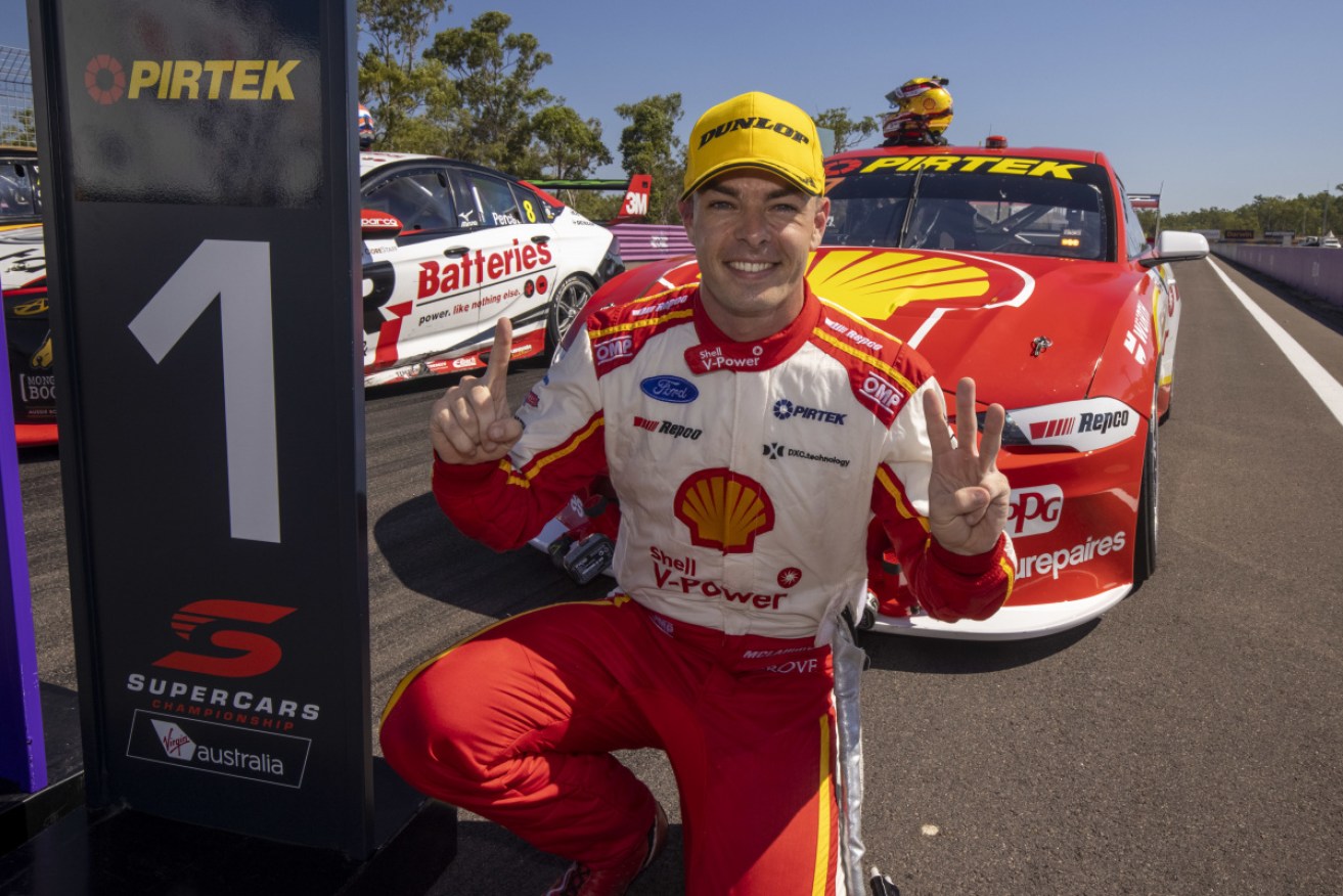Scott McLaughlin claimed a third Supercars title at Tailem Bend on Sunday. 