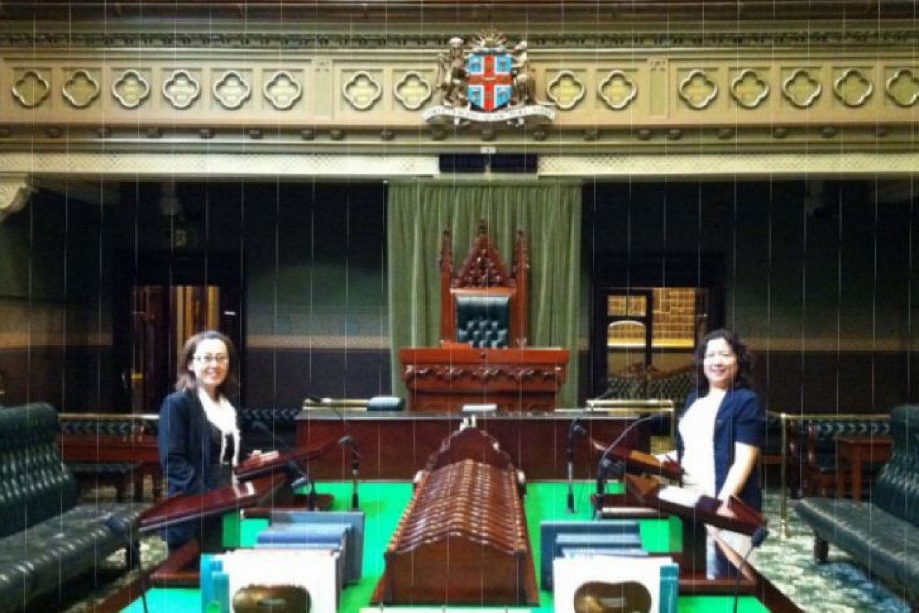 Maggie Wang (left) says she gave Daryl Maguire $20,000 in cash at Parliament House.