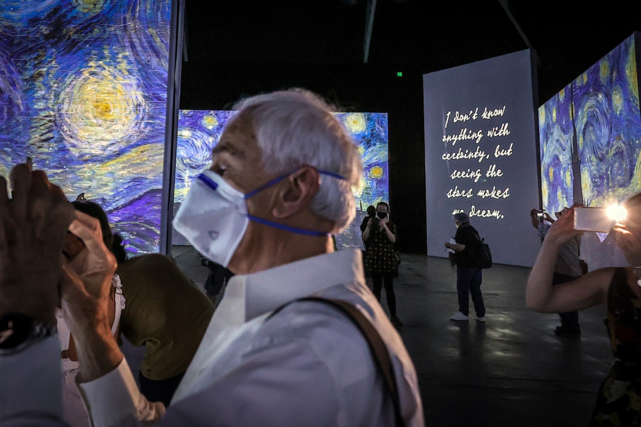 Sydney-siders at the <i>Van Gogh Alive</i> exhibition preview.