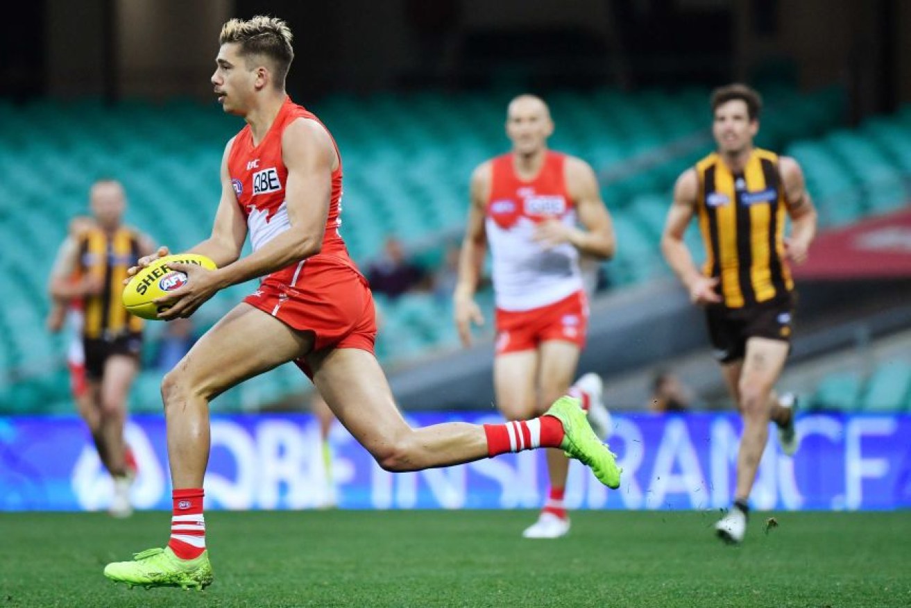 Elijah Taylor was stood down from duties by the Swans after he was charged.