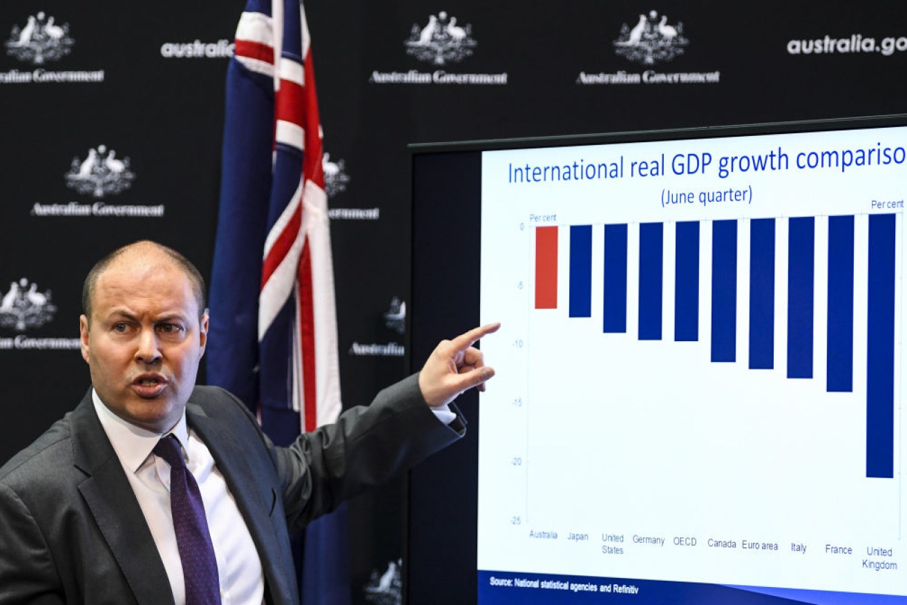 Josh Frydenberg has hinted tax cuts could be brought forward. Photo: AAP