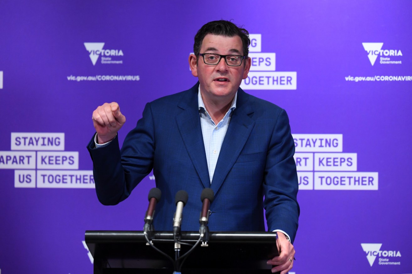 Daniel Andrews has taken aim at people who have targeted his extended family over his virus leadership.