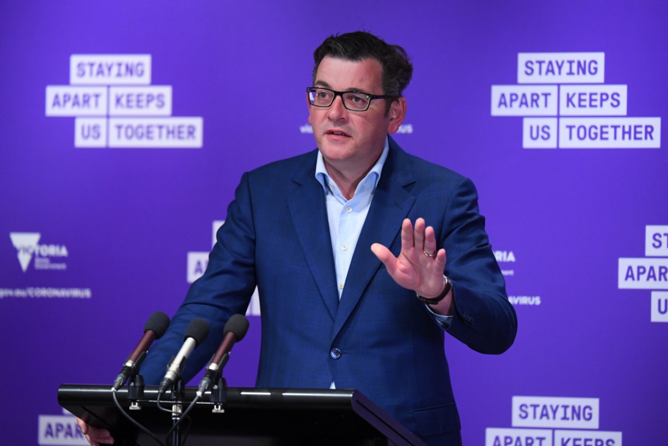 Daniel Andrews says his approach to the Victorian crisis matches a plan developed by national cabinet.