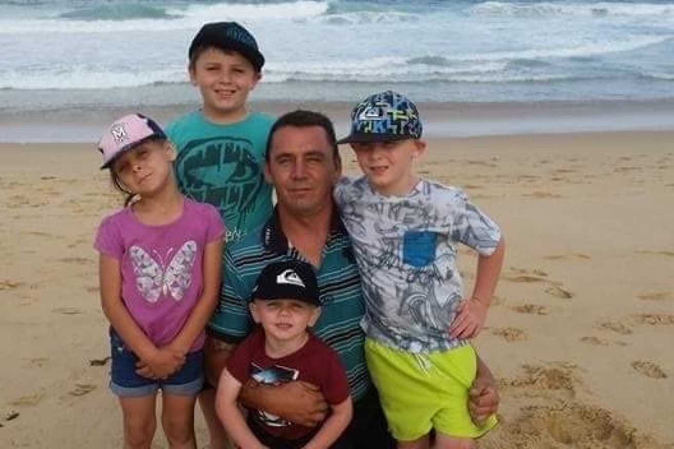 Dying Queensland man Mark Keans will hopefully get to see his four Sydney-based children. 