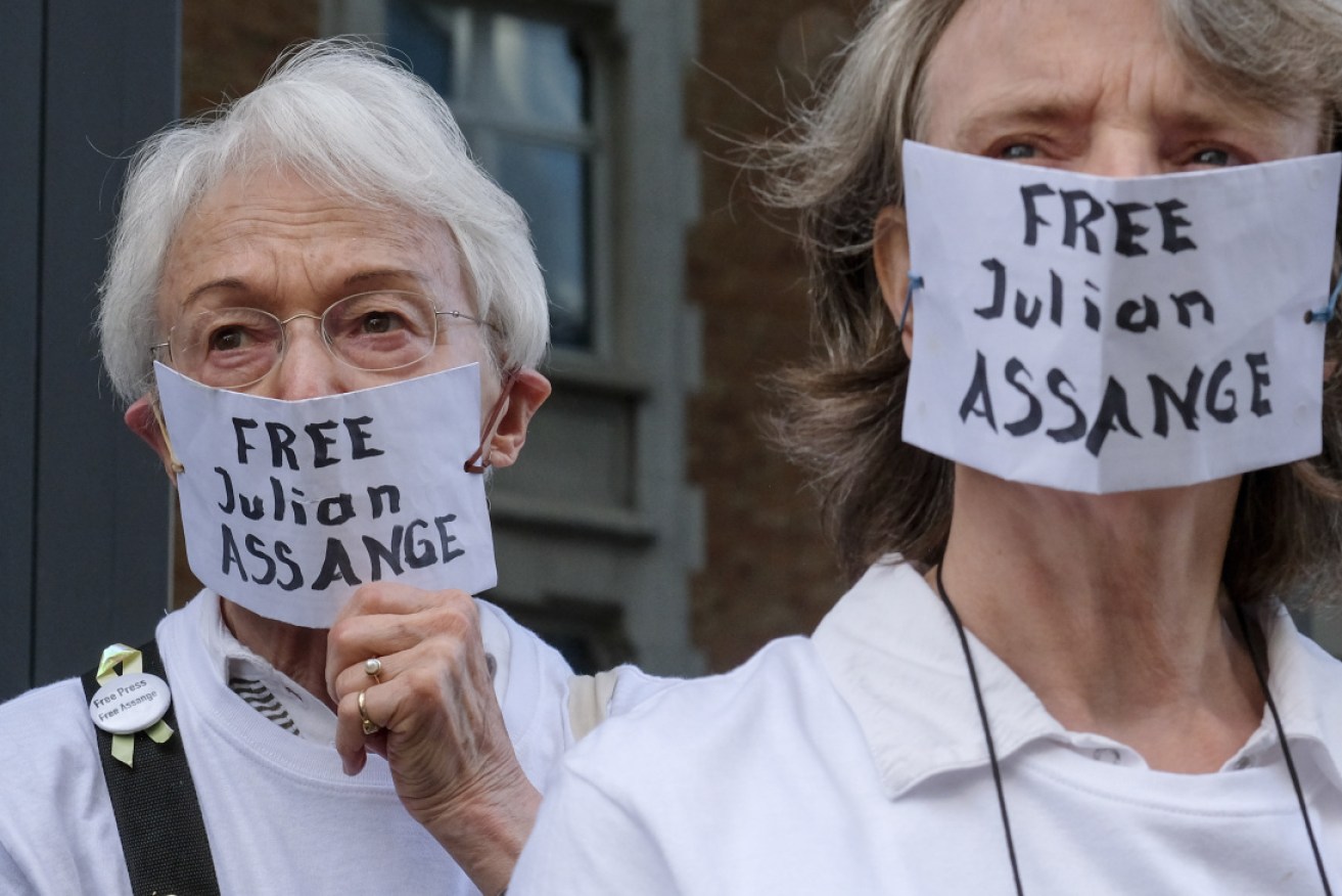 The support for Julian Assange is being heard all over the world, including Brussels, Belgium. 