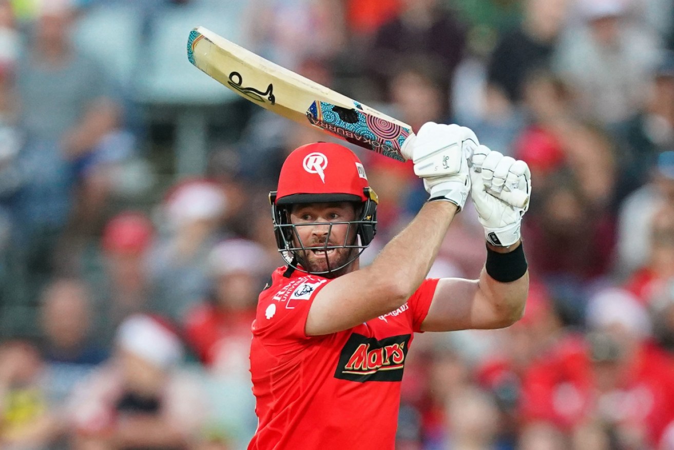 Daniel Christian bats for the Renegades in the Big Bash League at Geelong in December.