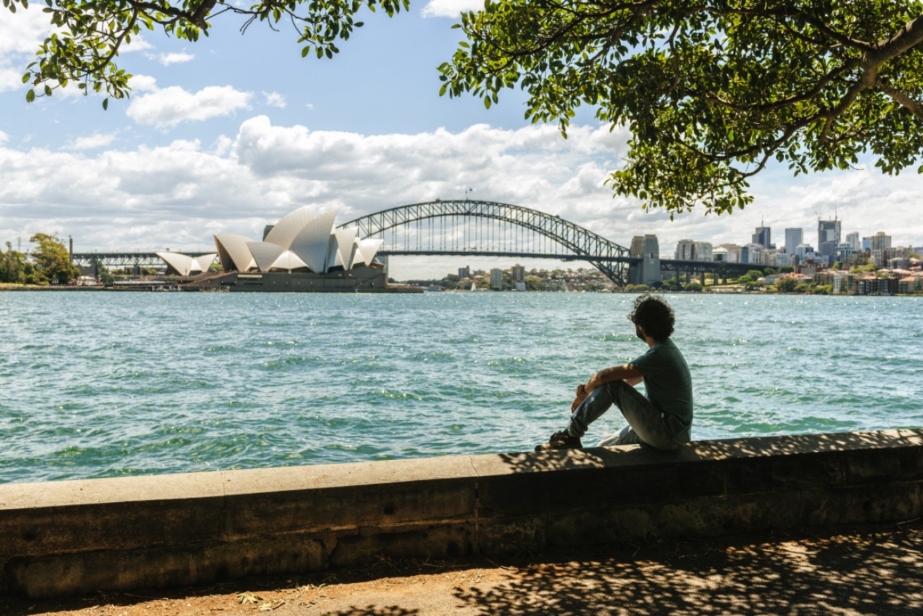 A man spent the weekend free in Sydney after lying about visiting his dying grandfather, police say.