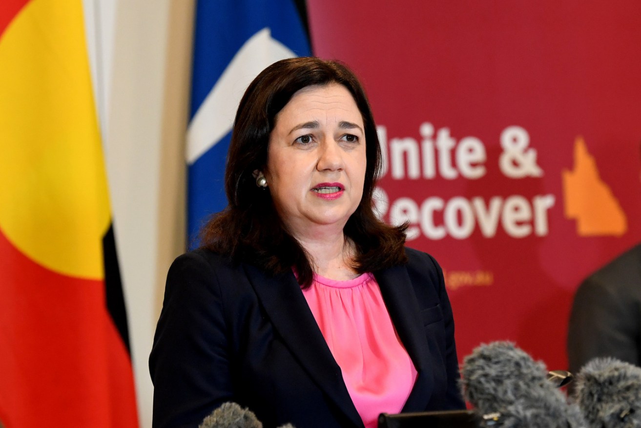 Premier Annastacia Palaszczuk has urged people in Brisbane to follow the latest virus rules – and to stop shaking hands.