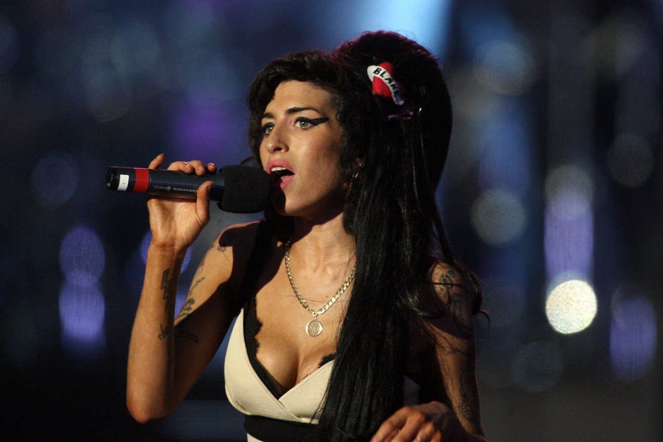 Amy Winehouse performed at a concert in celebration of Nelson Mandela's life at Hyde Park in 2008.