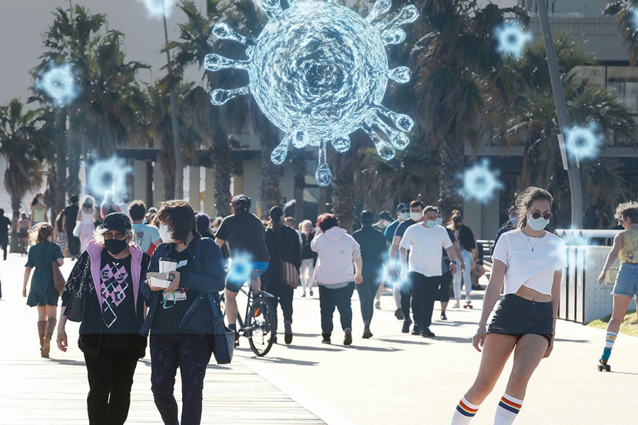 Victorians may need to learn to live with the coronavirus instead of aiming for zero cases, say infectious diseases experts.