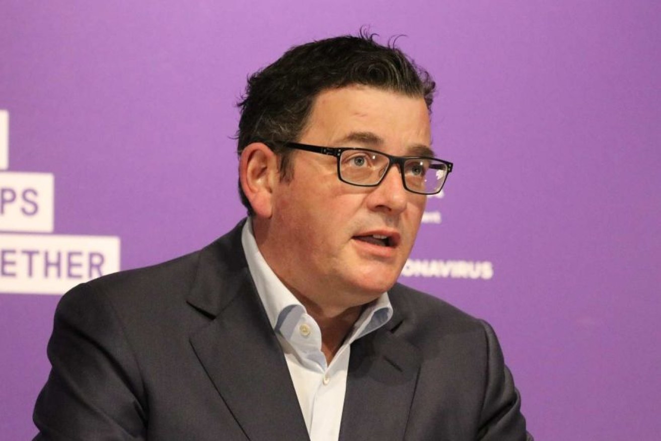 Daniel Andrews is being treated in a Melbourne trauma unit after breaking his ribs and fracturing a spinal vertebrae.