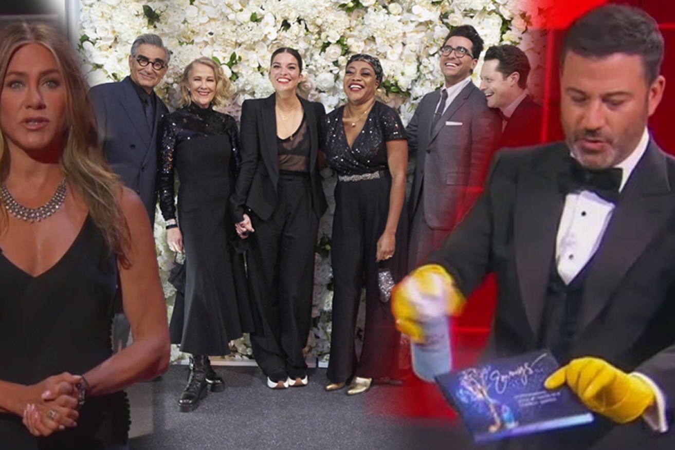 Coronavirus jokes were front and centre at this year's Primetime Emmy Awards. 