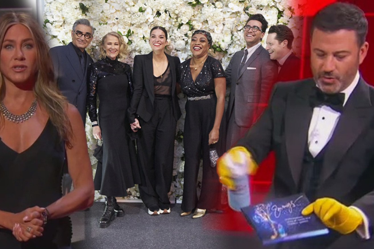 Coronavirus jokes were front and centre at this year's Primetime Emmy Awards.