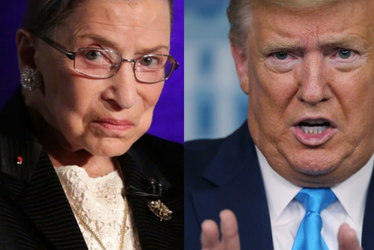 Following the death of Ruth Bader Ginsburg, Donald Trump indicated he will appoint a replacement "without delay".