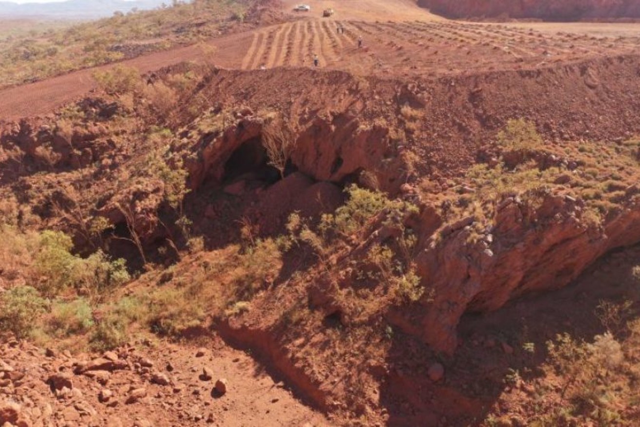 The Juukan Gorge rock shelters in WA were destroyed by mining giant Rio Tinto in May 2020.