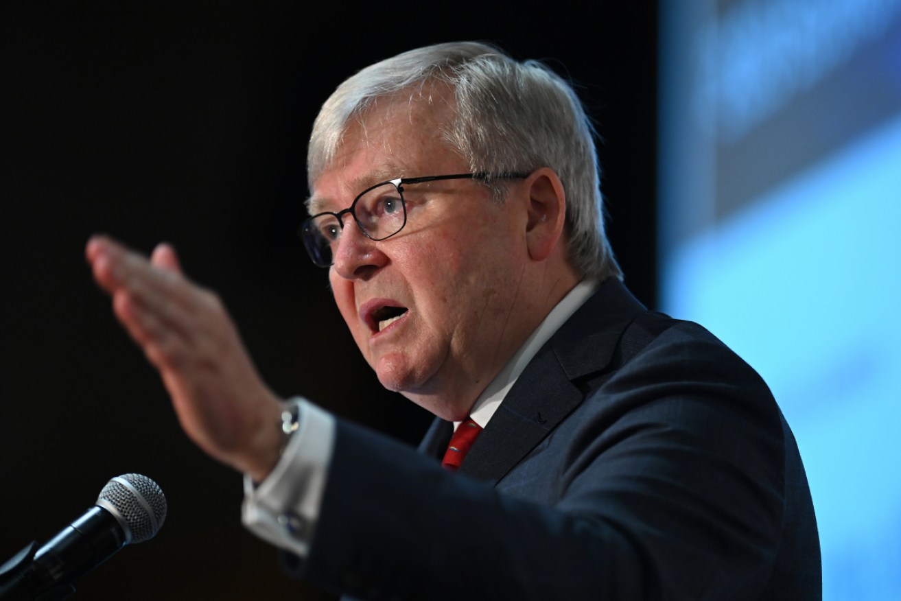 Former prime minister Kevin Rudd says the government needs a long-term economic plan.